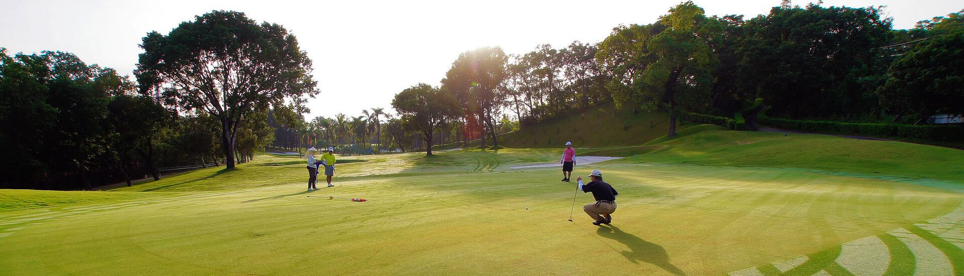 lush green fairway and trees at the Tainan Golf Country Club