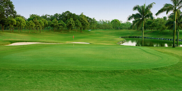 golf-jianan12 lush green fairway with trees at the Nan Yi Golf Country Club