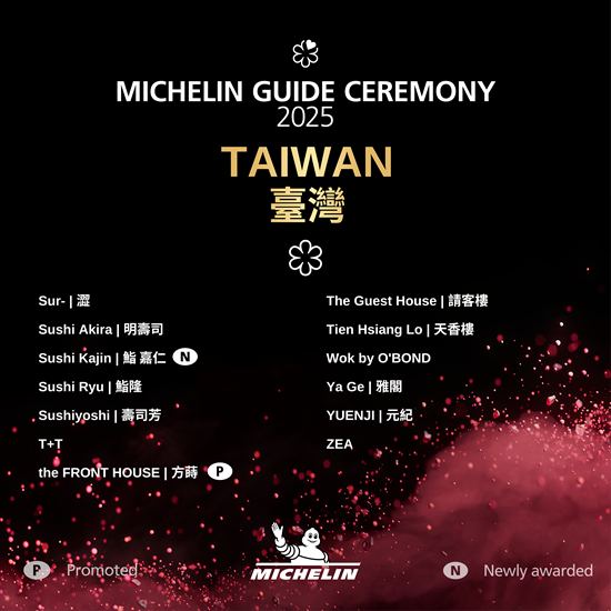 The MICHELIN Guide Taiwan 2025