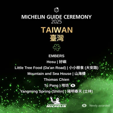 The MICHELIN Guide Taiwan 2025