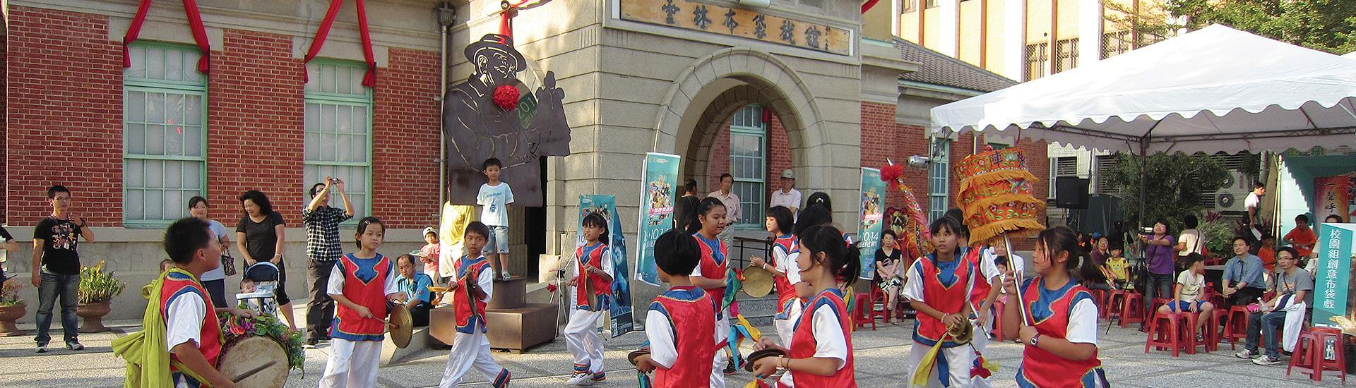 Traditional temple facade featuring ornate architecture in Yunlin County.